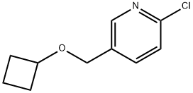 2-chloro-5-(cyclobutoxymethyl)pyridine Structure