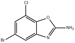 5-溴-7-氯-1,3-苯并恶唑-2-胺,1248045-93-3,结构式