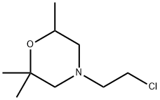 Morpholine,4-(2-chloroethyl)-2,2,6-trimethyl- Structure