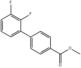 [1,1'-Biphenyl]-4-carboxylic acid, 2',3'-difluoro-, methyl ester,1248542-13-3,结构式