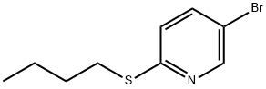 Pyridine, 5-bromo-2-(butylthio)- 结构式