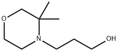 4-Morpholinepropanol, 3,3-dimethyl- Structure