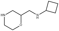 2-Morpholinemethanamine,N-cyclobutyl- Structure