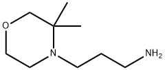 4-Morpholinepropanamine, 3,3-dimethyl- Structure