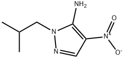 1-isobutyl-4-nitro-1H-pyrazol-5-amine 结构式