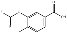 3-(二氟甲氧基)-4-甲基苯甲酸,1249751-97-0,结构式