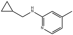 N-(环丙基甲基)-4-甲基吡啶-2-胺 结构式
