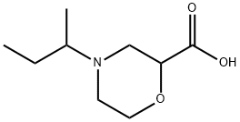 2-Morpholinecarboxylic acid, 4-(1-methylpropyl)- Structure
