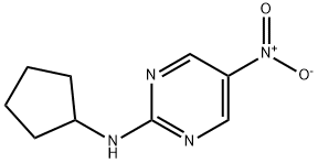 2-Pyrimidinamine, N-cyclopentyl-5-nitro-,1250185-89-7,结构式
