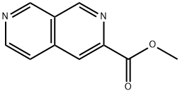 2,7-Naphthyridine-3-carboxylic acid, methyl ester Struktur