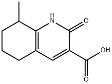 3-Quinolinecarboxylic acid, 1,2,5,6,7,8- hexahydro-8-methyl-2-oxo- Struktur