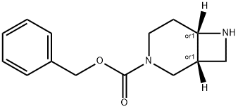 cis-3,7-Diaza-bicyclo[4.2.0]octane-3-carboxylic acid benzyl ester Structure