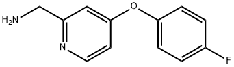 [4-(4-fluorophenoxy)pyridin-2-yl]methanamine Structure