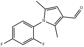 1-(2,4-二氟苯基)-2,5-二甲基-1H-吡咯-3-甲醛 结构式