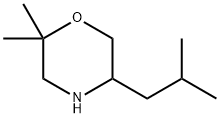 Morpholine,2,2-dimethyl-5-(2-methylpropyl)- Struktur