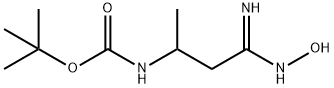 tert-butyl N-[1-(N'-hydroxycarbamimidoyl)propan-2-yl]carbamate Structure