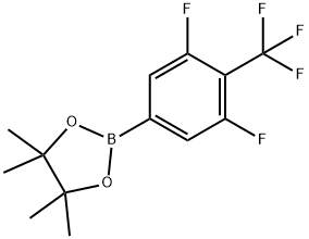 2-(3,5-二氟-4-(三氟甲基)苯基)-4,4,5,5-四甲基-1,3,2-二氧硼杂环戊烷, 1251844-06-0, 结构式