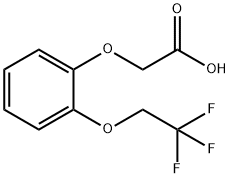 2-[2-(2,2,2-trifluoroethoxy)phenoxy]acetic acid Struktur