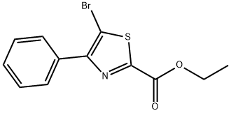 5-bromo-4-phenyl-thiazole-2-carboxylic acid ethyl ester Structure