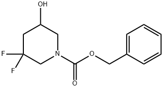 1-Piperidinecarboxylic acid, 3,3-difluoro-5-hydroxy-, phenylmethyl ester Structure