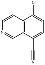 8-Isoquinolinecarbonitrile, 5-chloro- Structure