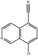 5-Isoquinolinecarbonitrile, 8-chloro-,1256463-61-2,结构式