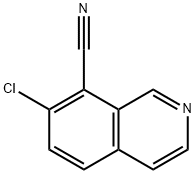 7-氯异喹啉-8-腈, 1256463-69-0, 结构式