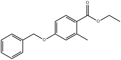 4-(苄氧基)-2-甲基苯甲酸乙酯,1256482-03-7,结构式