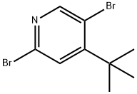 Pyridine, 2,5-dibromo-4-(1,1-dimethylethyl)- 结构式