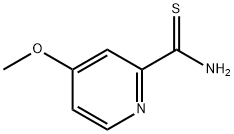 4-甲氧基吡啶-2-碳硫代酰胺, 1256809-29-6, 结构式