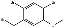 1,5-Dibromo-2-(bromomethyl)-4-methoxybenzene Struktur
