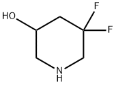 5,5-Difluoro-piperidin-3-ol Structure