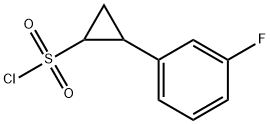 2-(3-fluorophenyl)cyclopropane-1-sulfonyl chloride, Mixture of diastereomers,1258884-77-3,结构式