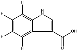 1H-Indole-4,5,6,7-d4-3-carboxylic acid Struktur