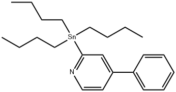 Pyridine, 4-phenyl-2-(tributylstannyl)-, 1259442-11-9, 结构式