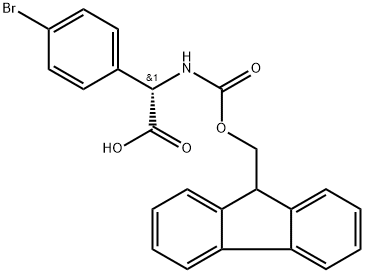 N-FMOC-S-4-溴苯甘氨酸,1260592-26-4,结构式