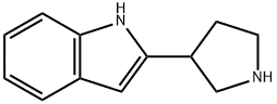 1H-Indole, 2-(3-pyrrolidinyl)- 结构式