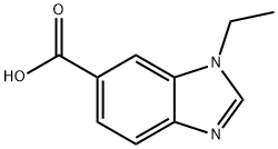 1H-Benzimidazole-6-carboxylic acid, 1-ethyl- Struktur