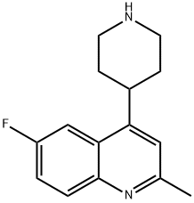 Quinoline, 6-fluoro-2-methyl-4-(4-piperidinyl)-,1260780-00-4,结构式