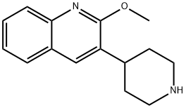 Quinoline, 2-methoxy-3-(4-piperidinyl)-,1260781-00-7,结构式