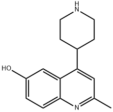 6-Quinolinol, 2-methyl-4-(4-piperidinyl)- 结构式