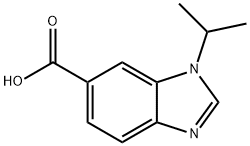 1H-Benzimidazole-6-carboxylic acid, 1-(1-methylethyl)- Struktur