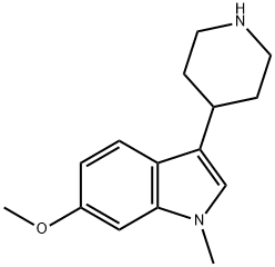1H-Indole, 6-methoxy-1-methyl-3-(4-piperidinyl)- Structure