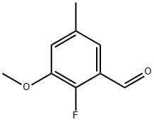 2-氟-3-甲氧基-5-甲基苯甲醛, 1260831-46-6, 结构式