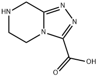 1,2,4-Triazolo[4,3-a]pyrazine-3-carboxylic acid, 5,6,7,8-tetrahydro- Structure