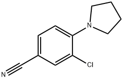 3-chloro-4-pyrrolidin-1-ylbenzonitrile,1260837-35-1,结构式