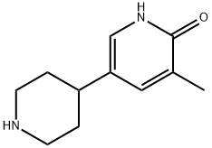 2(1H)-Pyridinone, 3-methyl-5-(4-piperidinyl)- Struktur