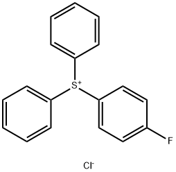 Sulfonium, (4-fluorophenyl)diphenyl-, chloride (1:1) Struktur