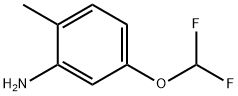 Benzenamine, 5-(difluoromethoxy)-2-methyl- 化学構造式