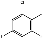 Benzene, 1-chloro-3,5-difluoro-2-methyl- Struktur